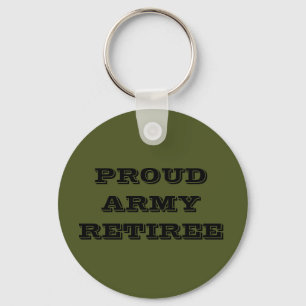 Llavero Cadena clave orgullosa de retierre del ejército
