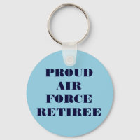 Cadena clave orgullosa de retiro de la fuerza aére