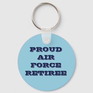 Llavero Cadena clave orgullosa de retiro de la fuerza aére