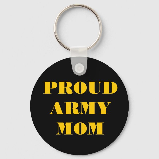 Llavero Cadena clave Orgullosa Mamá del Ejército (Anverso)