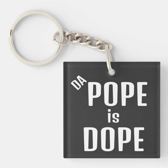 Llavero Cadena con DA Papa es genial (Frente)