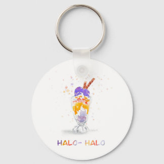 Llavero Cadena de acuarela filipina Halo Halo