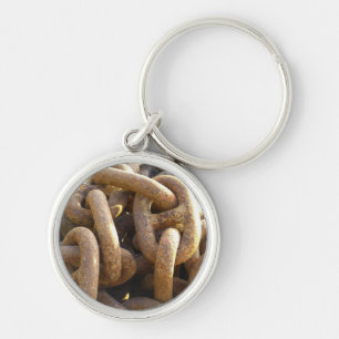 Llavero Cadena de anclaje rusto del barco