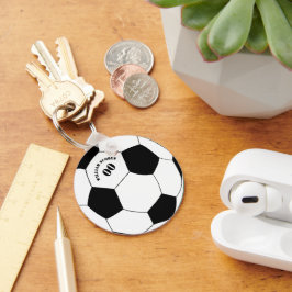 Llavero Cadena de baloncesto de fútbol y fútbol con nombre