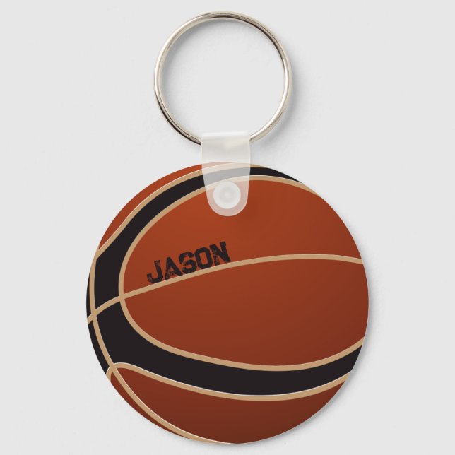 Llavero Cadena de baloncesto monogramada (Anverso)
