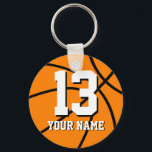 Llavero Cadena de baloncesto número 13 | Personalizable<br><div class="desc">Cadena de baloncesto número 13 | Personalizable con nombre. Idea de regalo deportivo de Guay para jugadores de baloncesto.</div>