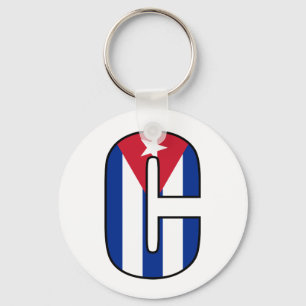 Llavero Cadena de Bandera Cubana de Cuba