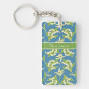 Llavero Cadena de bonitos: Lilies of the Valley, Blue