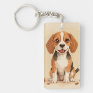 Llavero Cadena de clave acrílica Beagle