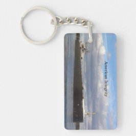 Llavero Cadena de clave acrílica de rectángulo de integrid