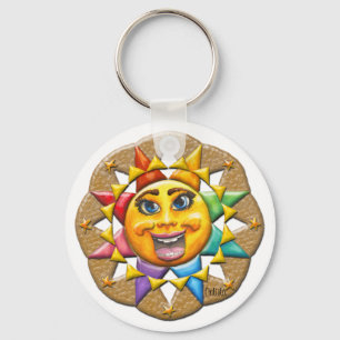 Llavero Cadena de clave biselada de sol extático