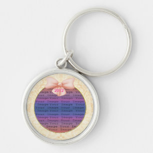 Llavero Cadena de clave de Boda de inclinación rosada