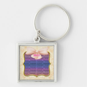 Llavero Cadena de clave de Boda de inclinación rosada