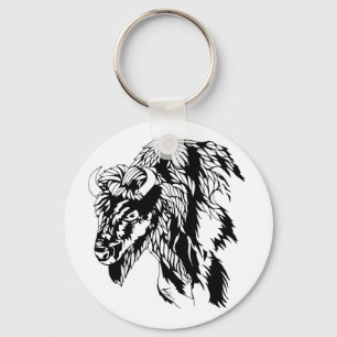 Llavero Cadena de clave de búfalo