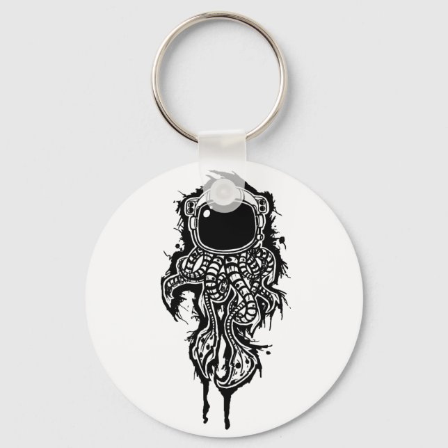 Llavero cadena de clave de calamar espacial (Anverso)