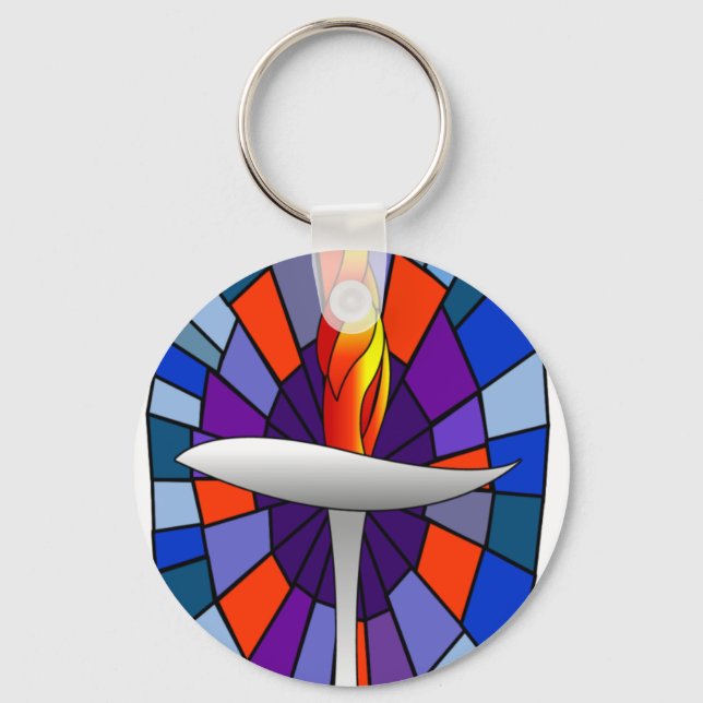 Llavero Cadena de clave de cáliz del templo de unidad (Anverso)