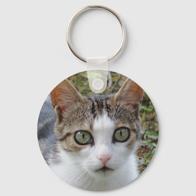 Llavero Cadena de clave de gato de tabla (Anverso)