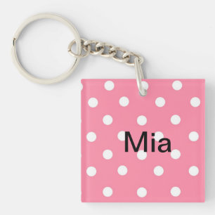 Llavero Cadena de clave de nombre de Mia