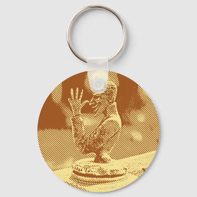 Llavero Cadena de clave de ornamento de casco antiguo (Anverso)
