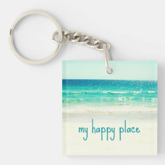 Llavero Cadena de clave de playa de Happy Place