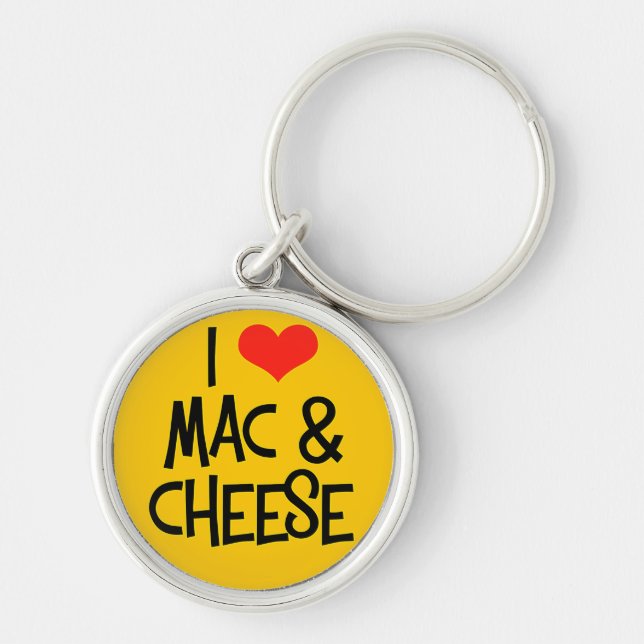 Llavero Cadena de clave de queso Mac n (Frente)