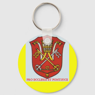 LLAVERO CADENA DE CLAVE PAPAL PAPA CATÓLICO TRADICIONAL RO
