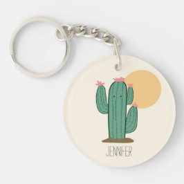 Llavero Cadena de clave personalizada de cactus