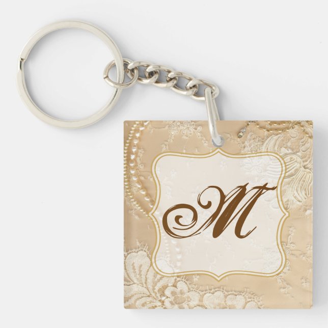 Llavero Cadena de clave victoriana de joyas de encaje vint (Frente)