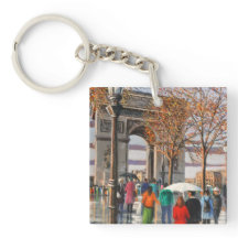Cadena de claves acrílicas