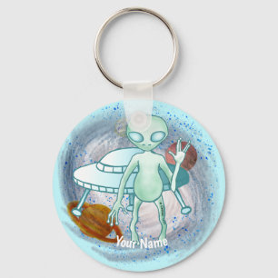 Llavero Cadena de claves Alien Invader