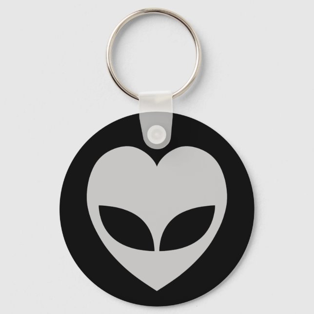 Llavero Cadena de claves Alien Love Heart (Anverso)