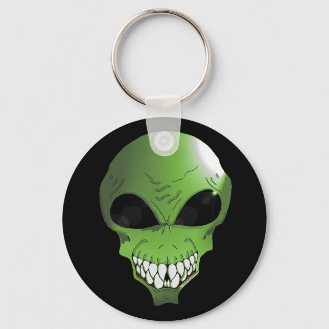 Llavero Cadena de claves alienígena verde (Anverso)