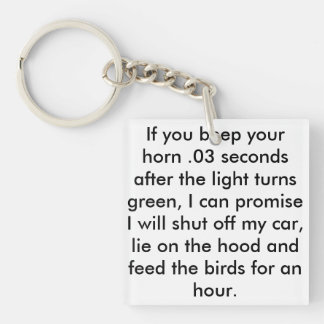 Llavero Cadena de claves "Alimentando a los pájaros"