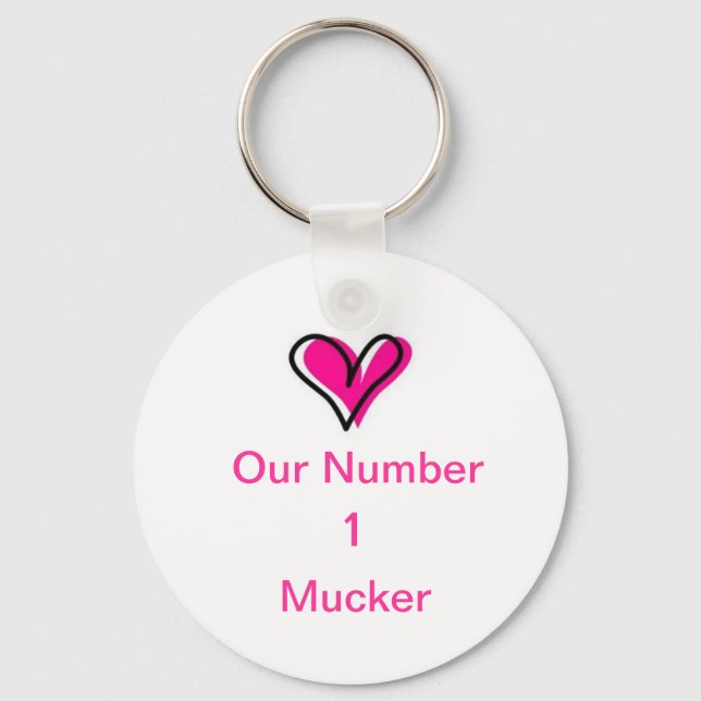 Llavero Cadena de claves Amar a nuestro Mucker Número 1 (Anverso)