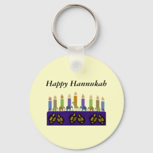 Llavero Cadena de claves Animal Dreidel Hannukah Menorah
