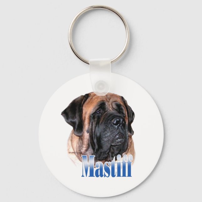 Llavero Cadena de claves Apricot Mastiff Name (Anverso)