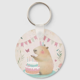 Llavero Cadena de claves Bash de cumpleaños de Capybara