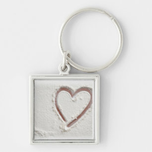 Llavero Cadena de claves Beach Sand Heart Valentine