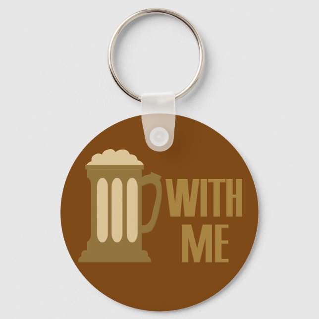 Llavero Cadena de claves Beer With Me (Anverso)