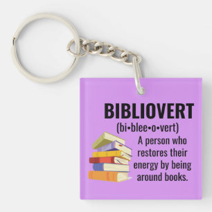 Llavero Cadena de claves Bibliovert Book Addict