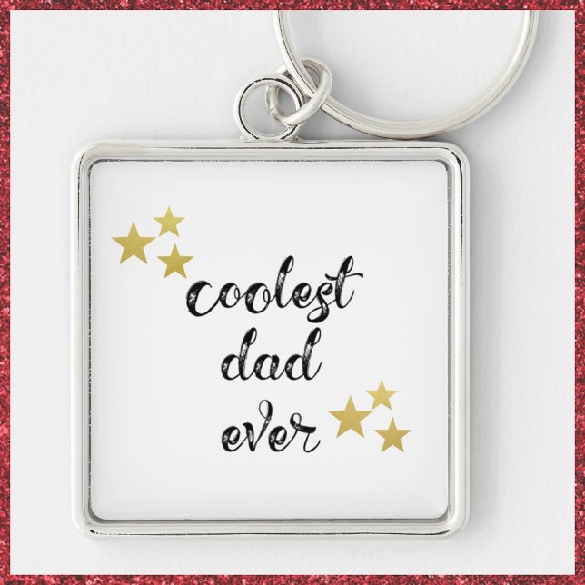 Llavero Cadena de claves Black and Gold Coolest Dad (Subido por el creador)