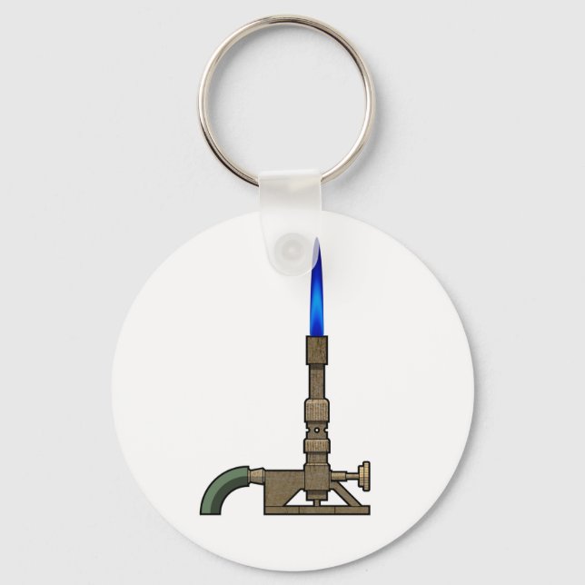 Llavero Cadena de claves Bunsen Burner (Anverso)