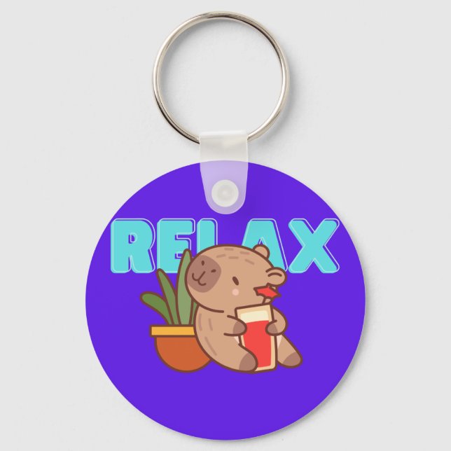 Llavero Cadena de claves CapyRead (Anverso)