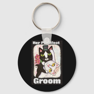Llavero Cadena de claves Cat Boda Dance Groom