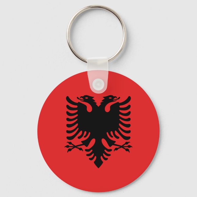 Llavero Cadena de claves con bandera de Albania (Anverso)