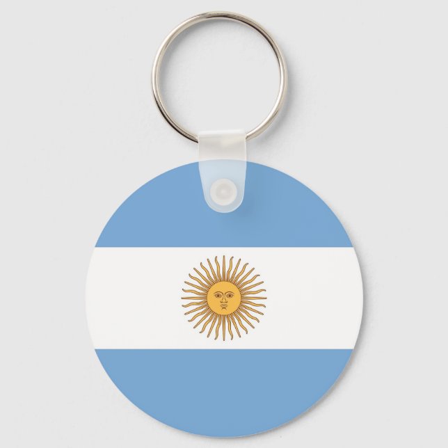 Llavero Cadena de claves con bandera de Argentina (Anverso)