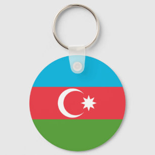 Llavero Cadena de claves con bandera de Azerbaiyán