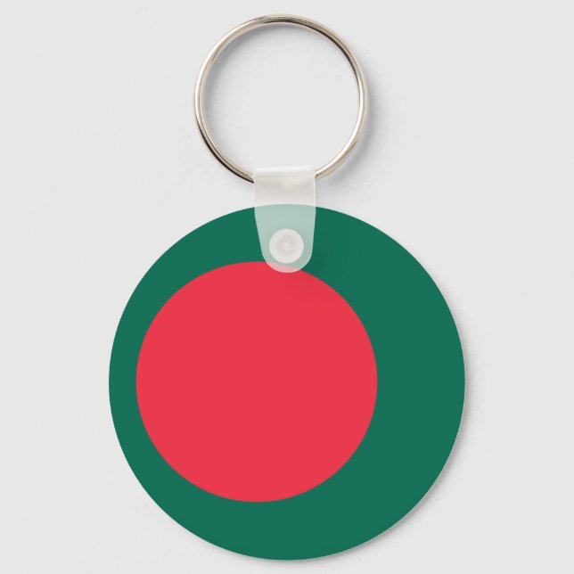 Llavero Cadena de claves con bandera de Bangladesh (Anverso)