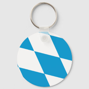 Llavero Cadena de claves con bandera de Baviera, Alemania