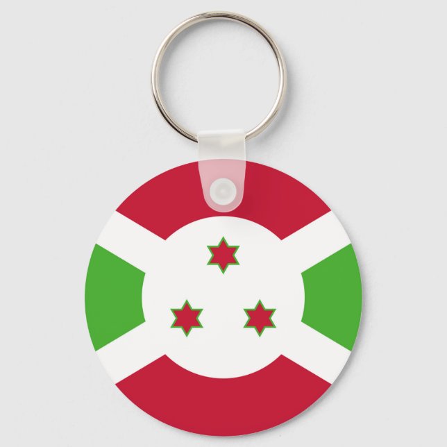 Llavero Cadena de claves con bandera de Burundi (Anverso)